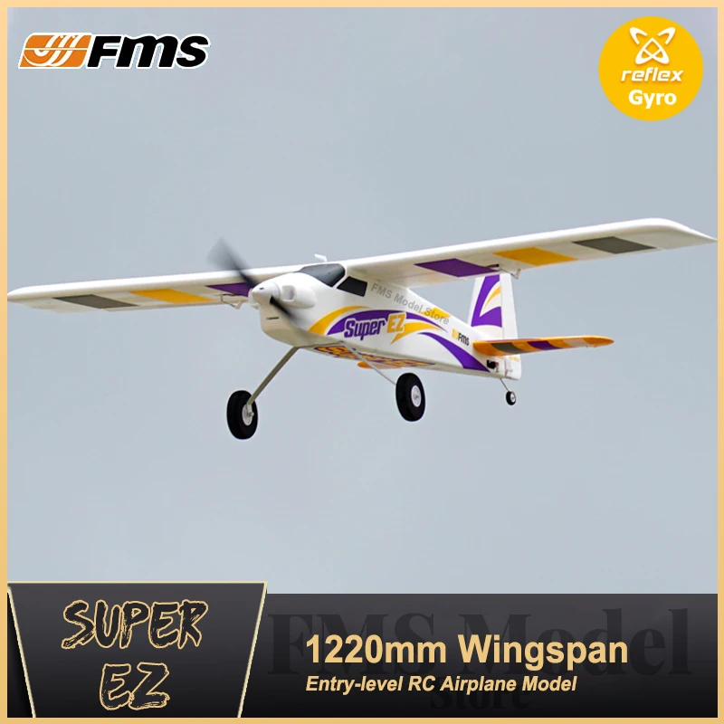 Fms 1220Mm (48 ") Super Ez Rc Trainer Aircraft Ranger Epo 4Ch Radio Control Modello Ad Ala Fissa Modello Di Livello Di Ingresso Esterno