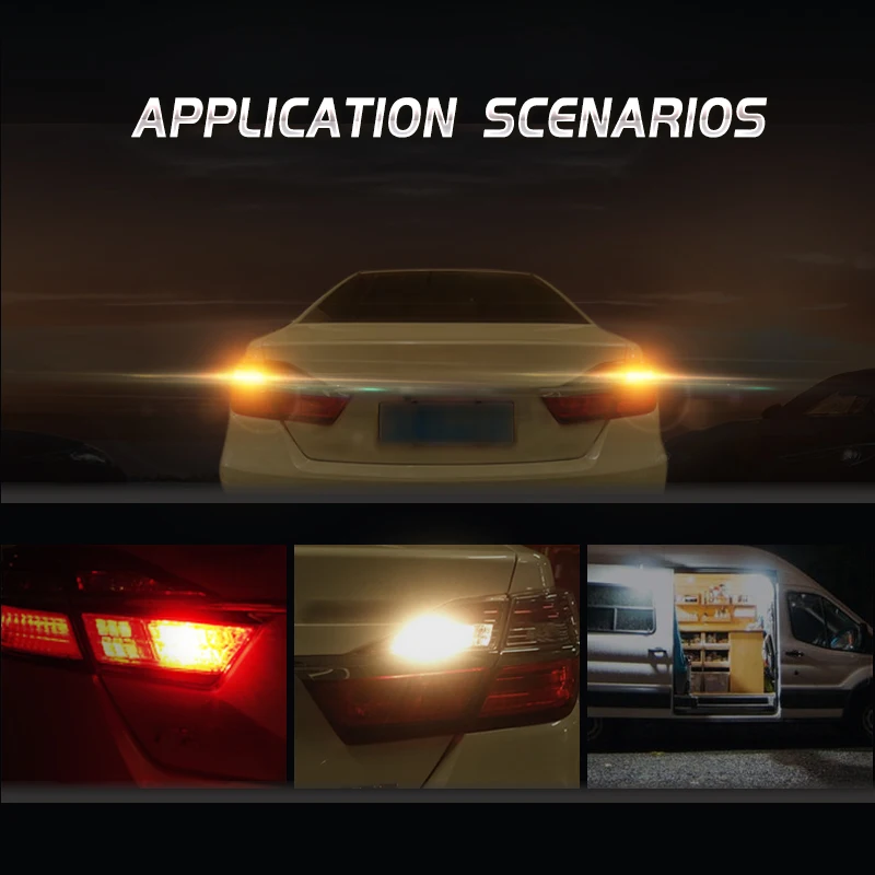 JIACHI ���ؼ� �ڵ��� LED ���� ����, ���� ���õ�, BA15S 1156 1157, P21W, BAU15S 3014 Ĩ, 54SMD, ���, �����, ������, 12-24V, 100 ��