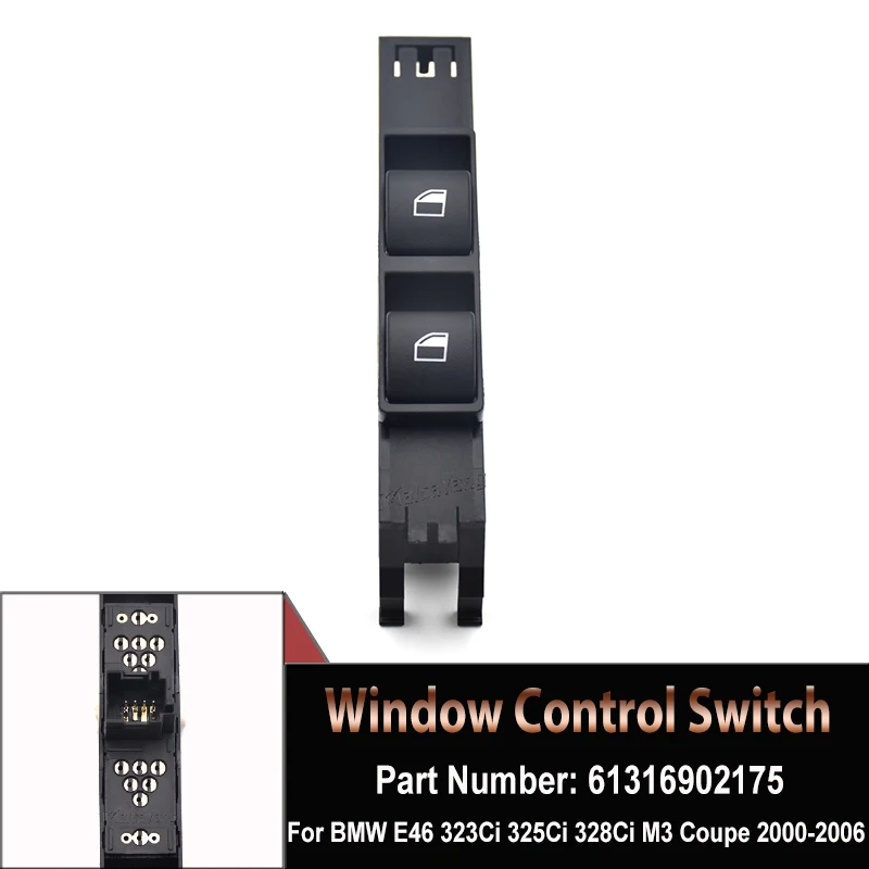 Hight Quality Front Left Power Window Control Switch For BMW 3Series