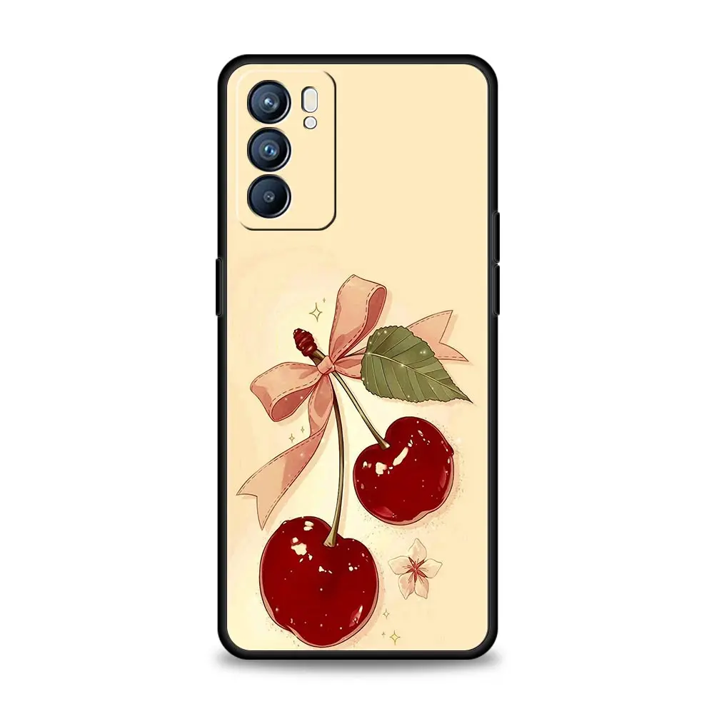 Vibrant Red Cherry Protective Phone Case