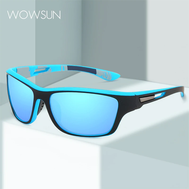 

WOWSUN Поляризованные спортивные солнцезащитные очки, мужские очки для вождения рыбалки, женские Антибликовые Защитные солнцезащитные очки UV400 AA149