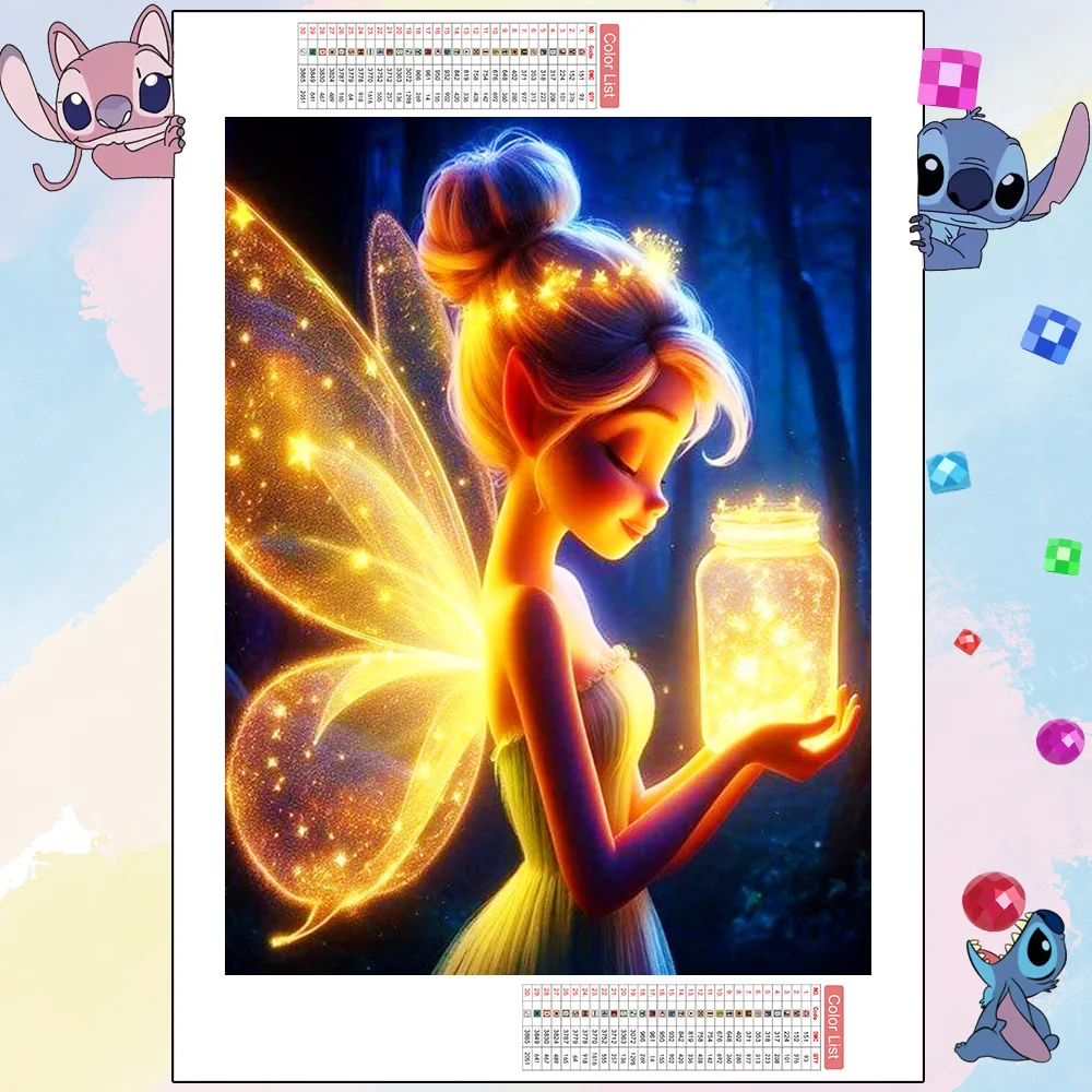 fada gorda tinkerbell: uma obra de diamante que transformou minha sala e  meu humor, image size:1000x1000