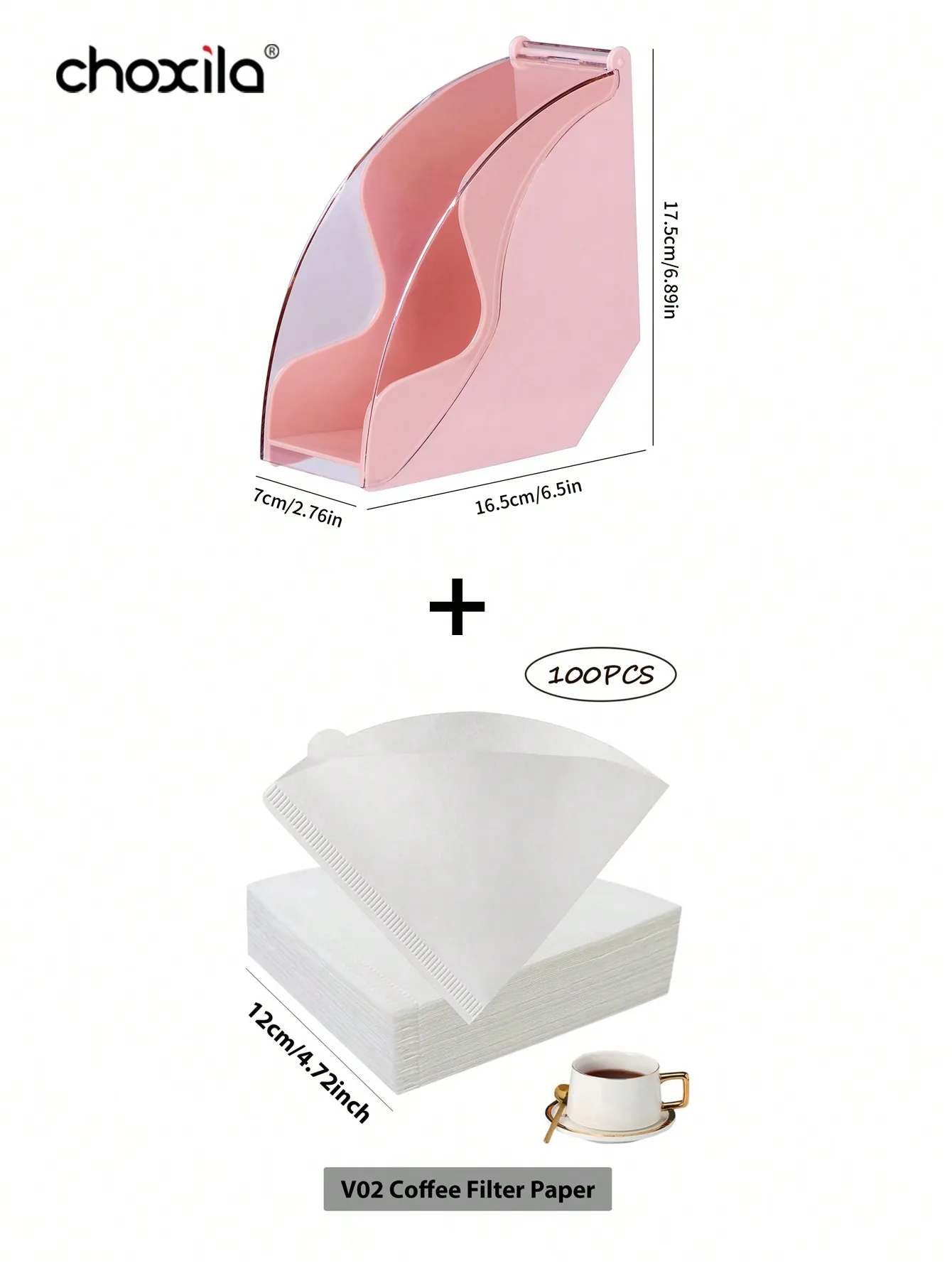 Clear Plastic Coffee Filter Holder with Dustproof...