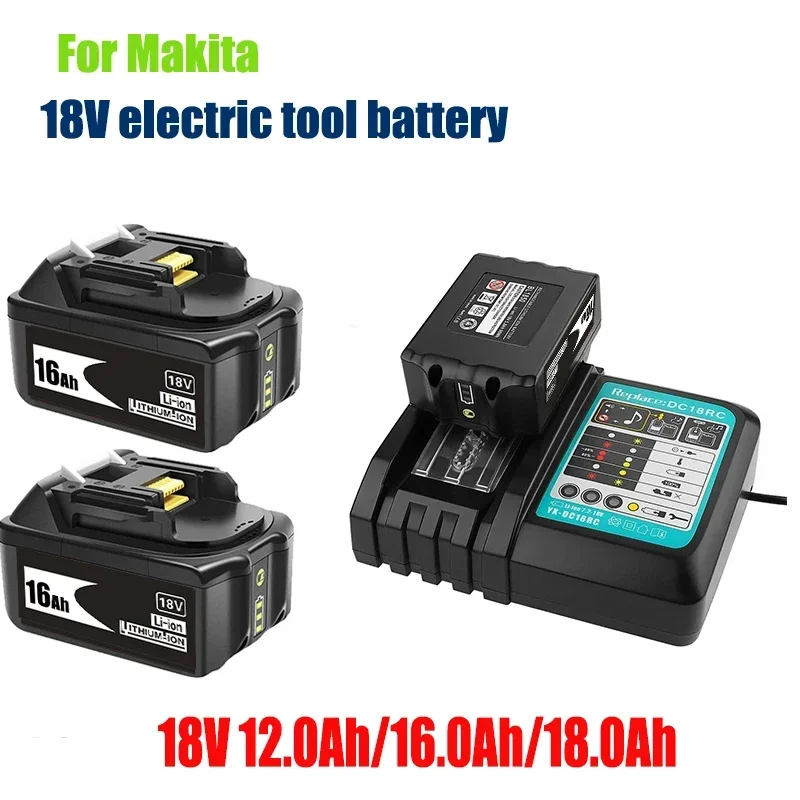 

Аккумуляторная батарея BL1860, 18 в, 12000 мАч, литий-ионная батарея для Makita BL1840, BL1850, BL1830, BL1860B, LXT400