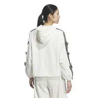 Veste à capuche Adidas pour femme, coupe ample, trois bandes, avec empiècements en mesh, veste de sport KR7602/KR7603 3