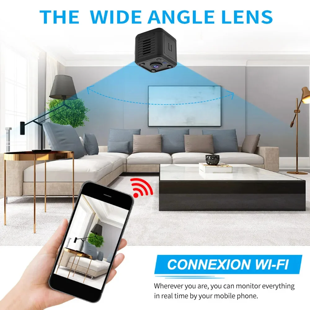 كاميرات IP صغيرة X6 ببطارية مدمجة HD مراقبة أمنية...