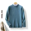 Men 100% Pure Cashmere Wool Soft Sweater O-neck Diamond Jacquard Pullover Autumn Winter Casual Thick Basis Jumper Large Size Top 3