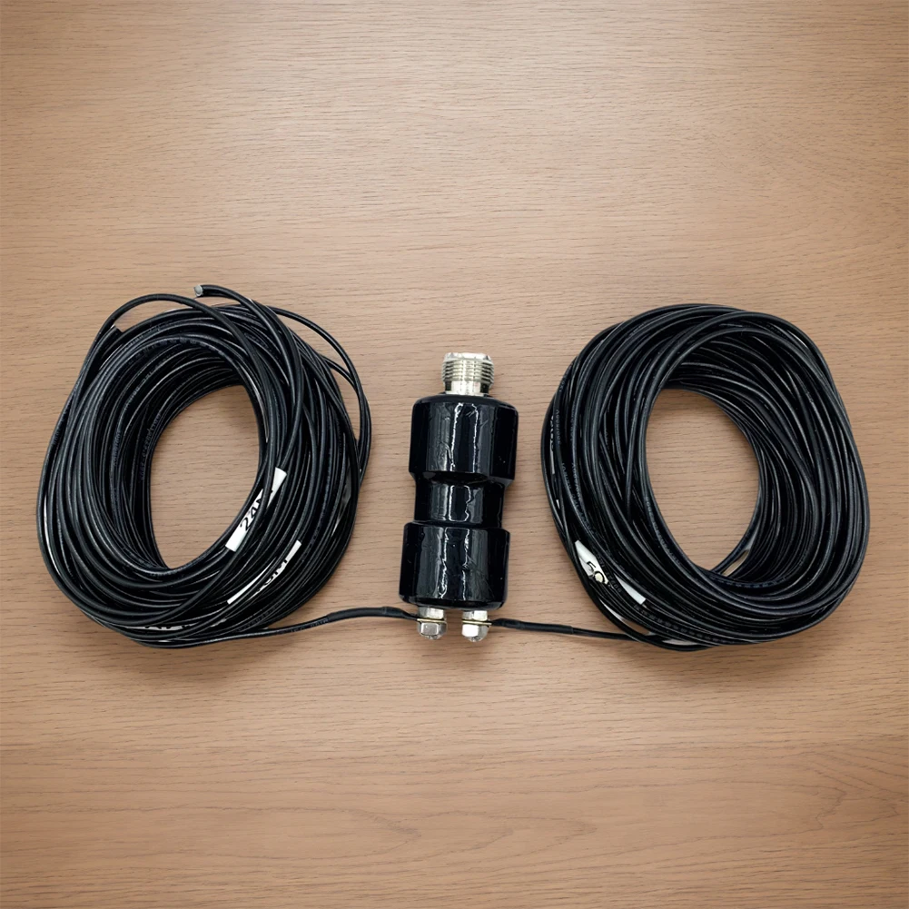 5-50MHz HF Horizontal Dipole Antenna Horizontal Balun Antenna Wideband End Fed for Emergency Communication