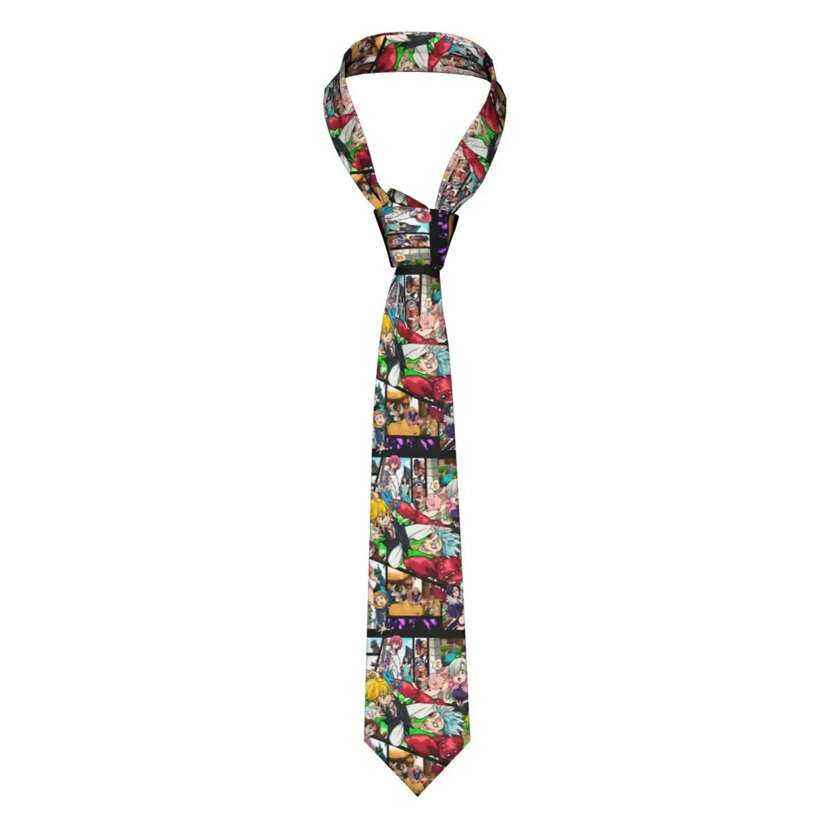 

The Seven Deadly Sins Neckties Men Casual Polyester 8 cm Classic Neck Ties for Mens Shirt Accessories Cravat Business