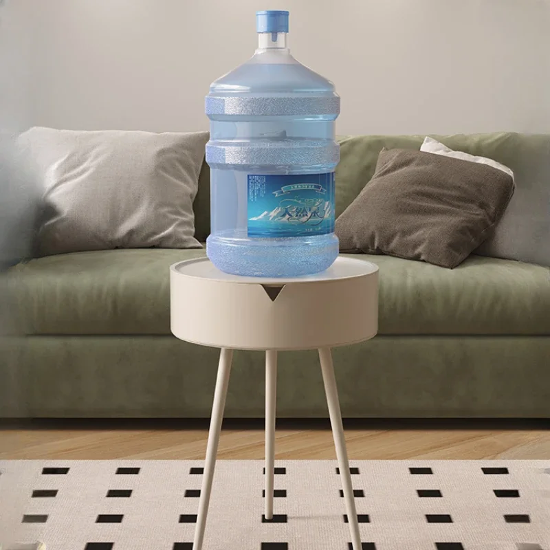 Side Table C Shaped End Table for Couch Bed TV Tray for Eating on Couch Small End Tables Small Spaces Easy Assembly Round Japanese Sofa Tables Standing