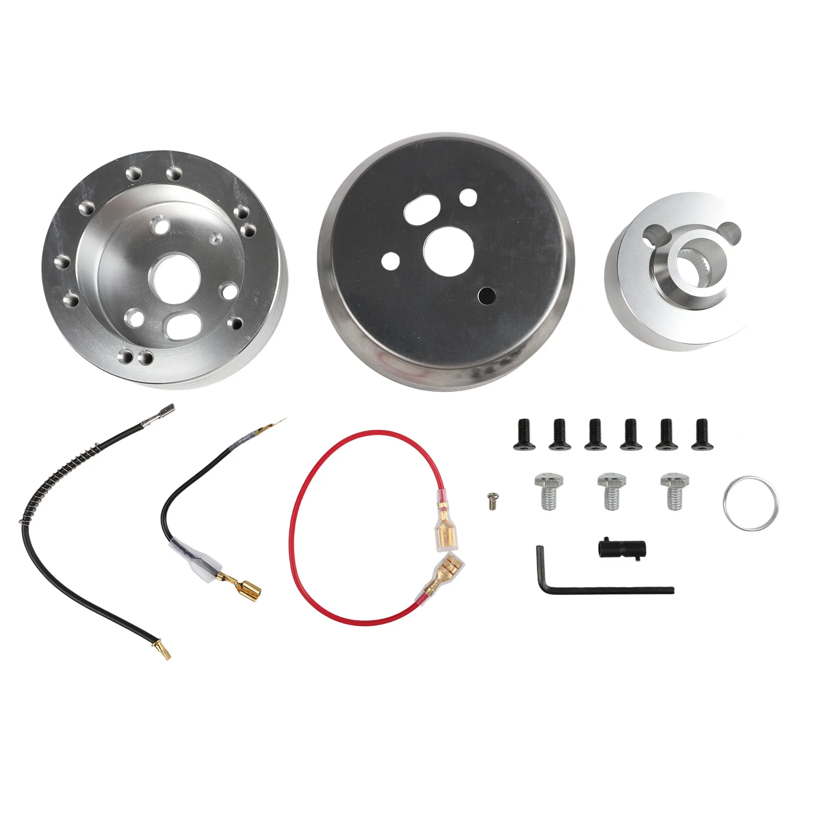 알루미늄 스티어링 휠 어댑터 키트 알루미늄 합금 광택 허브 어댑터 쉐보레용 수정 없이 직접 설치