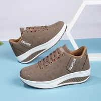 Women Outdoor Thick Bottom Swinging Casual Shoes Fashion Platform Large 42 Flat Bottom Walking Sports Shoes Walking and Running - Image 3