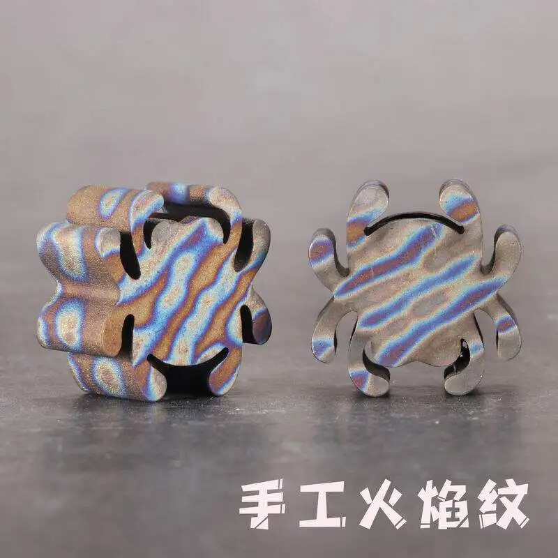 TC4 티타늄 합금 스파이더 EDC 랜야드 비드