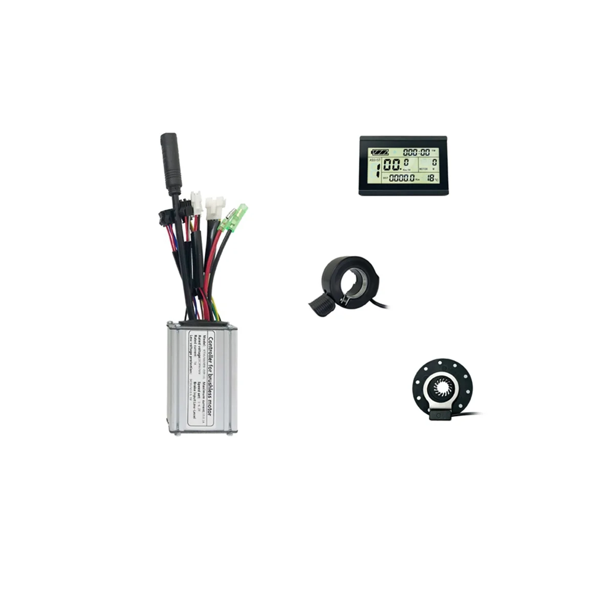 

36В 48В 250 Вт Электрический велосипед 15а синусоидальный контроллер с общей головкой с измерителем LCD3U, электрический велосипед, дисплей