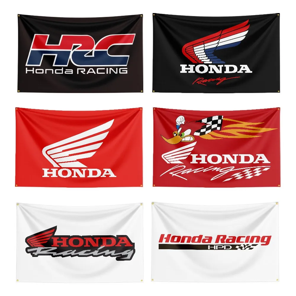 

HRC Honda Racing Flag Polyester Digital Printing F1 Car Club Team Banner