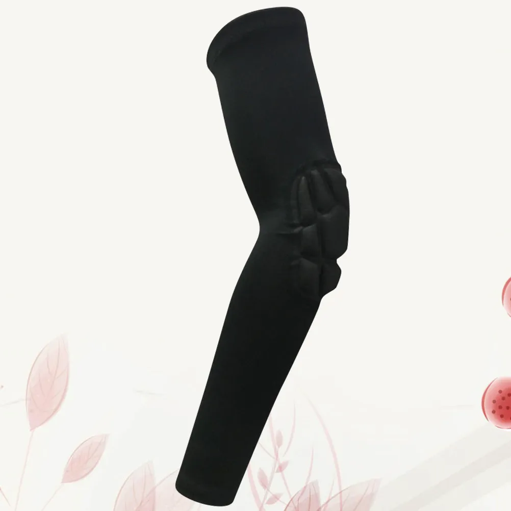 1Pcs 스포츠 팔 슬리브 블랙 Xl 긴 팔꿈치 보호대 사이클링 러닝 농구 야외..