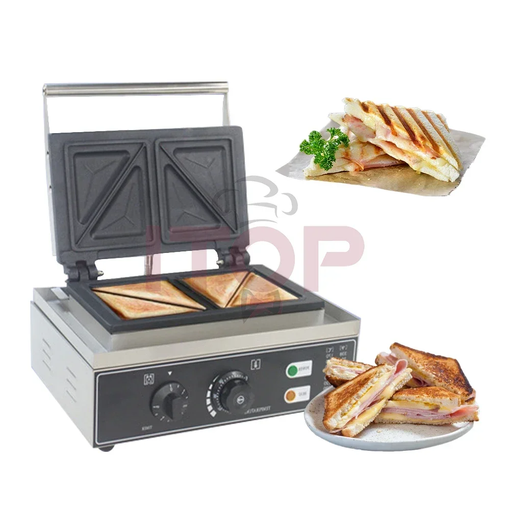 ITOP 220/110V Multi Function Breakfast Sandwich Maker 1550W 2 Slice Electric Waffle Sandwich Maker Toaster 2