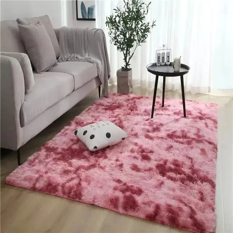 Gradient Silk-Wool Non-Slip Washable Bedside Rug 5