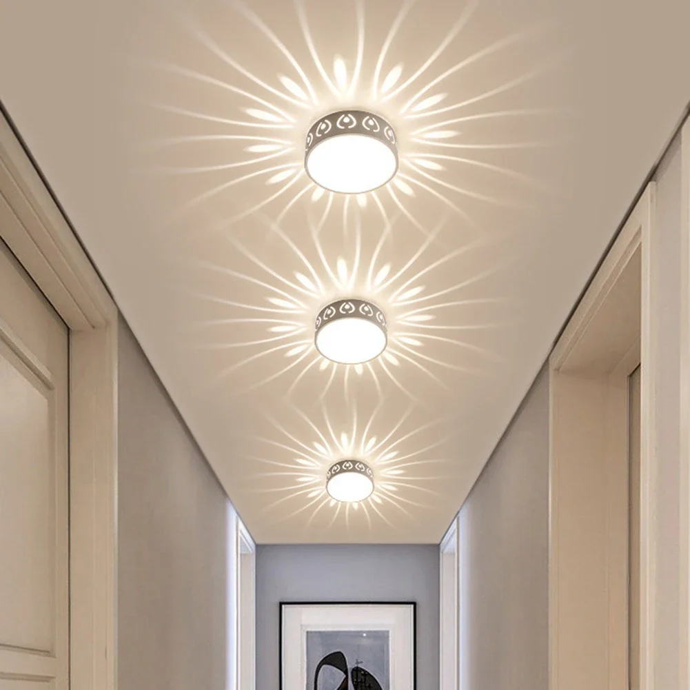 LED Ceiling Fixture Energy Saving Porch Light Protect Eyes Corridor Lamp Easy Installation Brightness Durable for Aisle Corridor