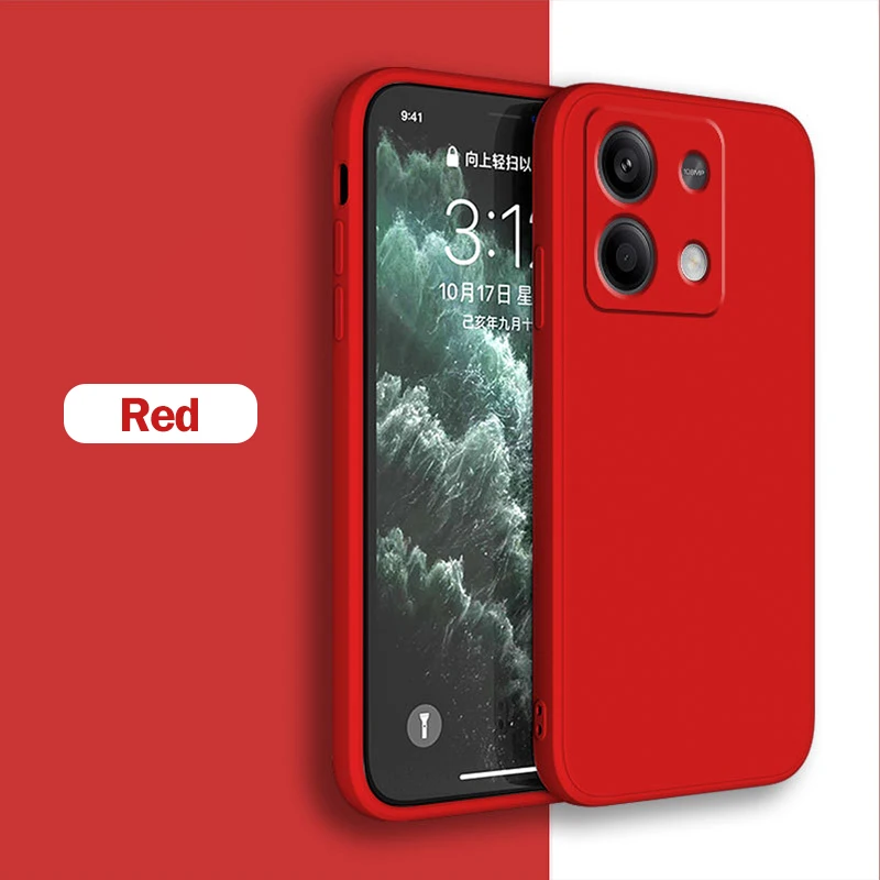 Luxury Liquid Silicone Shockproof Soft Back Cover