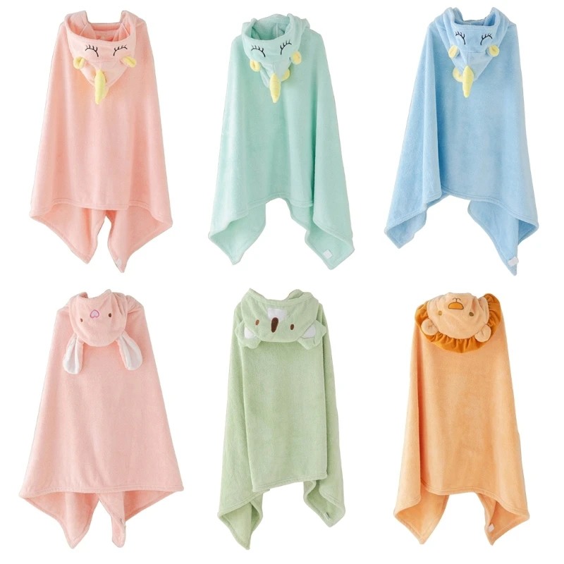

Baby Hooded Bath Towel for Infant Boys Girl Breathable Swaddle-Wraps Warm Shower Towel Comfortable Quick-Drying Bathrobe