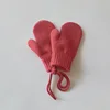 Wool Baby Winter Gloves Candy Color Halter Kids Mittens for Children Girls Boys Accessories Warm Knitted Kids Gloves 1-4Y 6