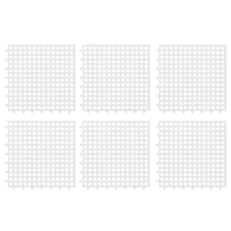 6Pcs Anti-Slip Splicing Pvc Bathroom Toilet Kitchen Floor Mat Non Slip 30X30CM | Дом и сад