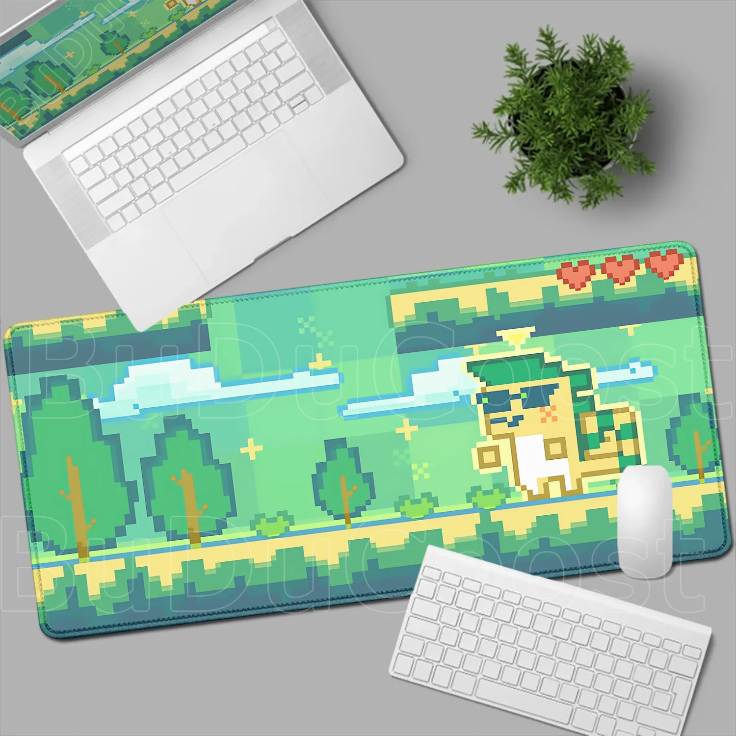 Gamer's Deluxe Edge-Locked Mouse Pad Featuring Iconic Genshin Impact Characters