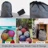 Large Size Laundry Mesh Bag Solid Color Drawstring Laundry Bag Anti-snagging Anti-deformation Mesh Clothes Washing Bag 60x90cm 3