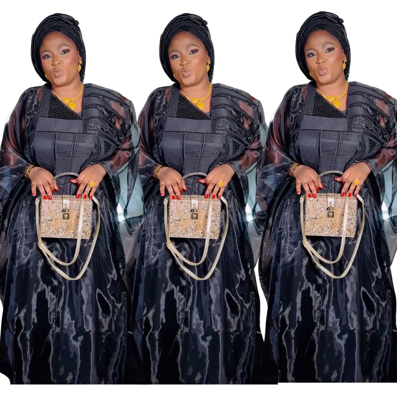 African dress for women abaya embroidery party church