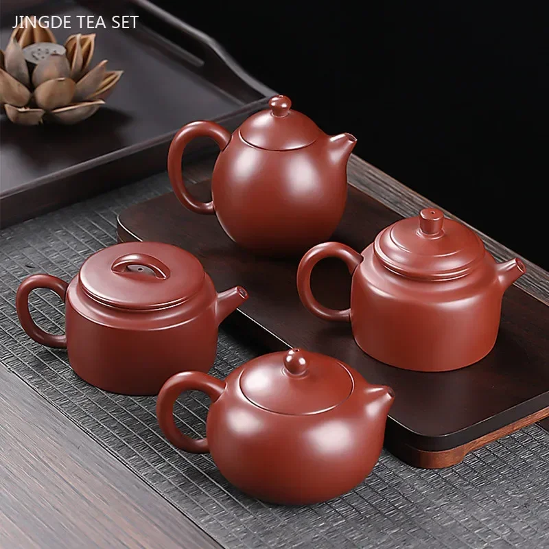 Classic Dahongpao Xishi Kettle Chinese Yixing Purple Clay Tea Pot Handmade Beauty Tea Infuser Household Zisha Filter Teaware