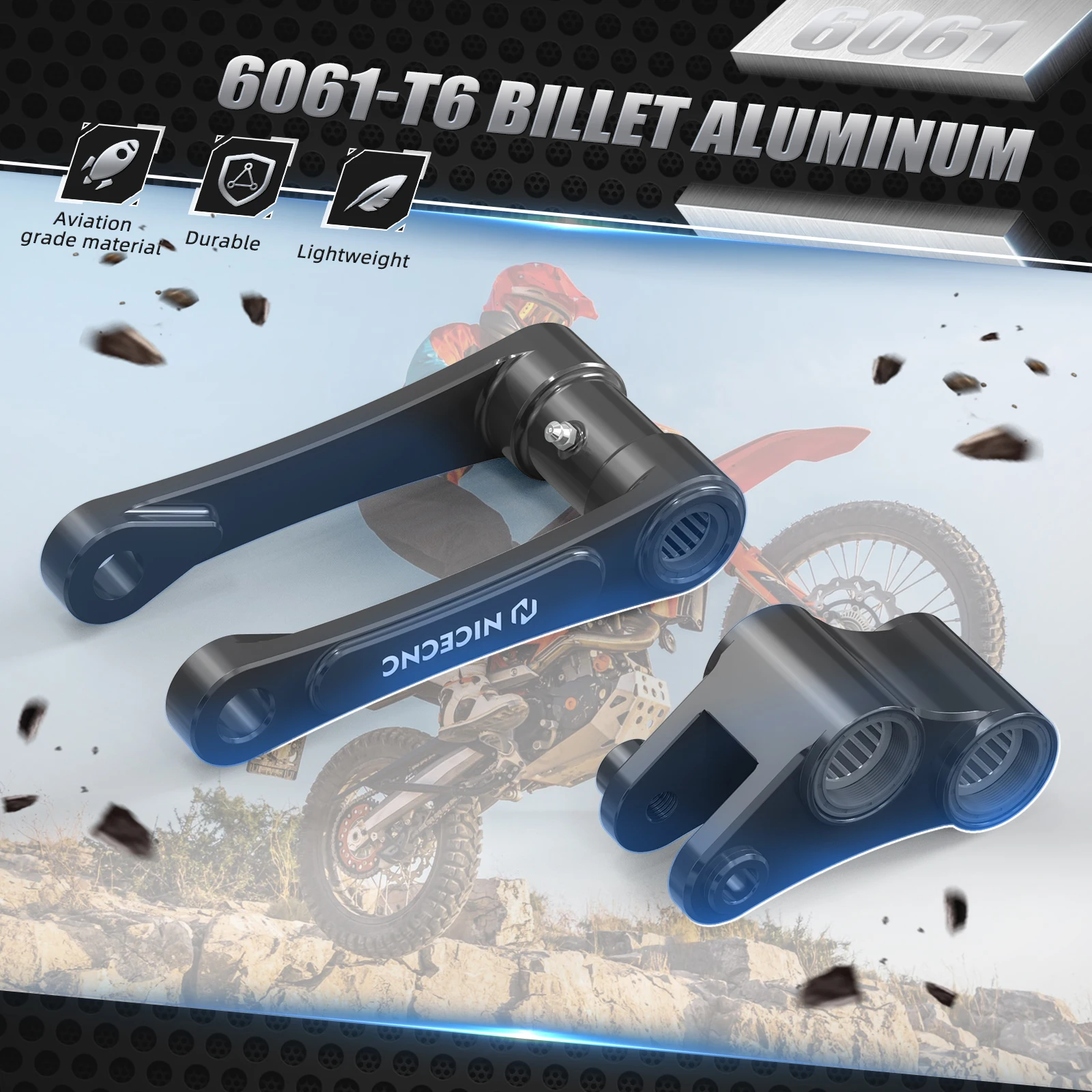 2-Zoll Tieferlegungssatz für KTM 690 Enduro/SMC/R 2019-2025, Husqvarna 701 Enduro/Supermoto 2016-2025, GasGas SM700/ES700 2022-2025 – Detail 8