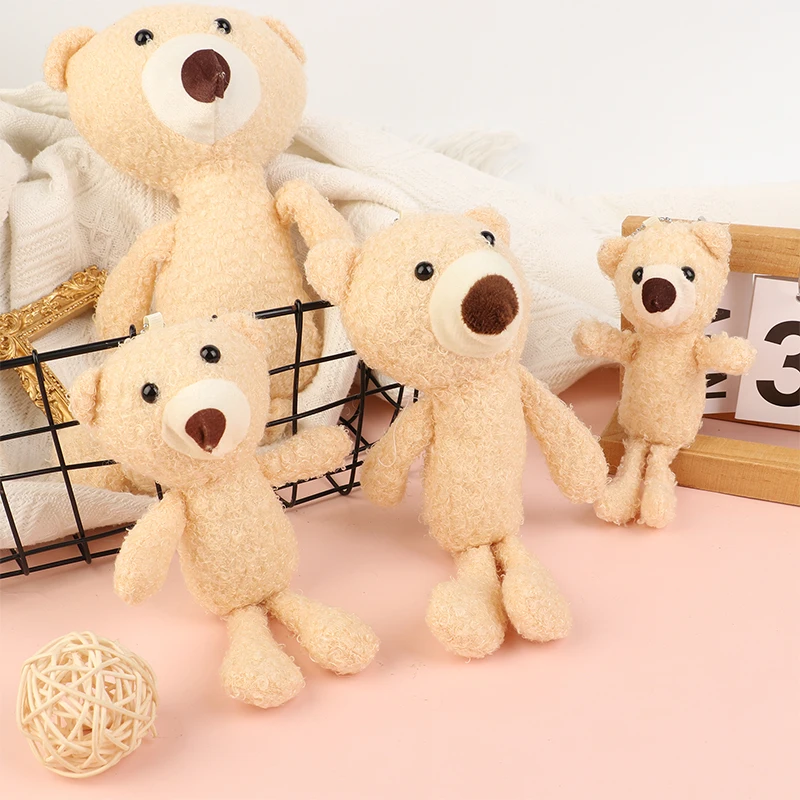 

15/20/25/35CM Bear Plush Toy Soft Stuffed Animal Doll Small Pendant Lovely Birthday Gifts For Girl Boy