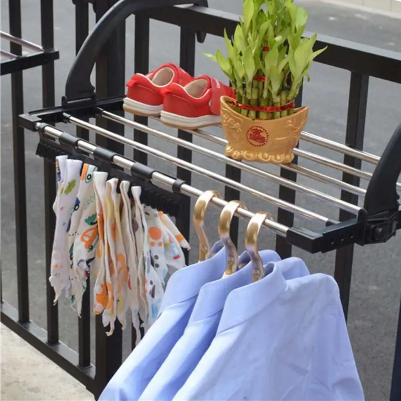 Airer Dryer Drying Rack 5 Rail Bar Holder Home Decoration Accessories Folding Shoes Towel Radiator Towel Clothes Folding Pole_voghion.com