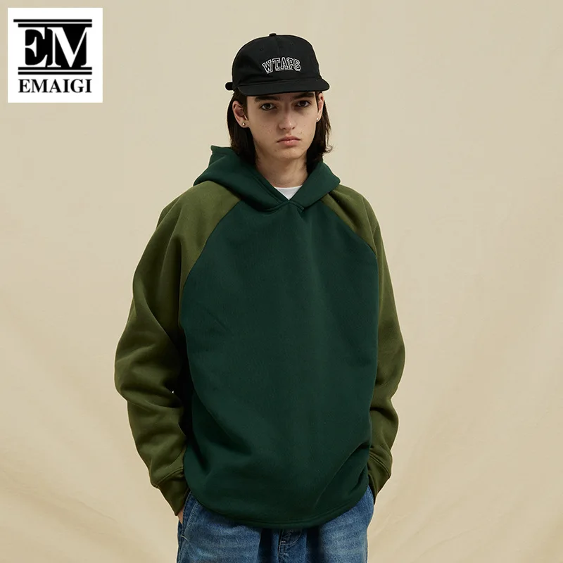 

Autumn Winter Men High Quality Cotton Pullover Hood Sweatshirt Women Streetwear Fashion Hip Hop Loose Hoodie Sweatshirt Couple