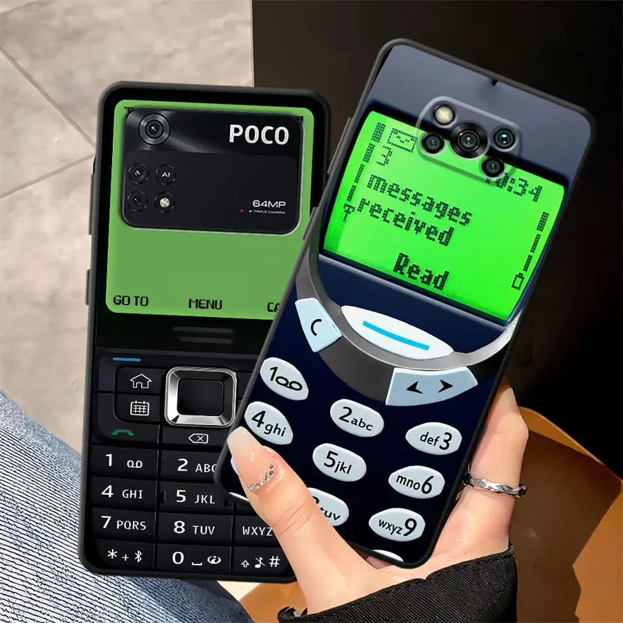 Retro Black Soft Phone Cover Case
