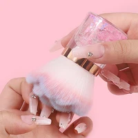 Nail Art Mushroom Rose Head Brush Remove Nail Dust Brush Polish Powder Cleaning Tool Beauty Makeup Brushes Manicure Accessories 2