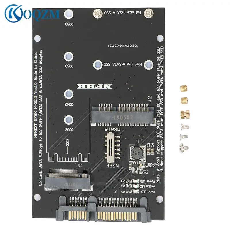 PC Ʈ  ī, M.2 NGFF MSATA SSD-SATA 3.0 , 2 in 1