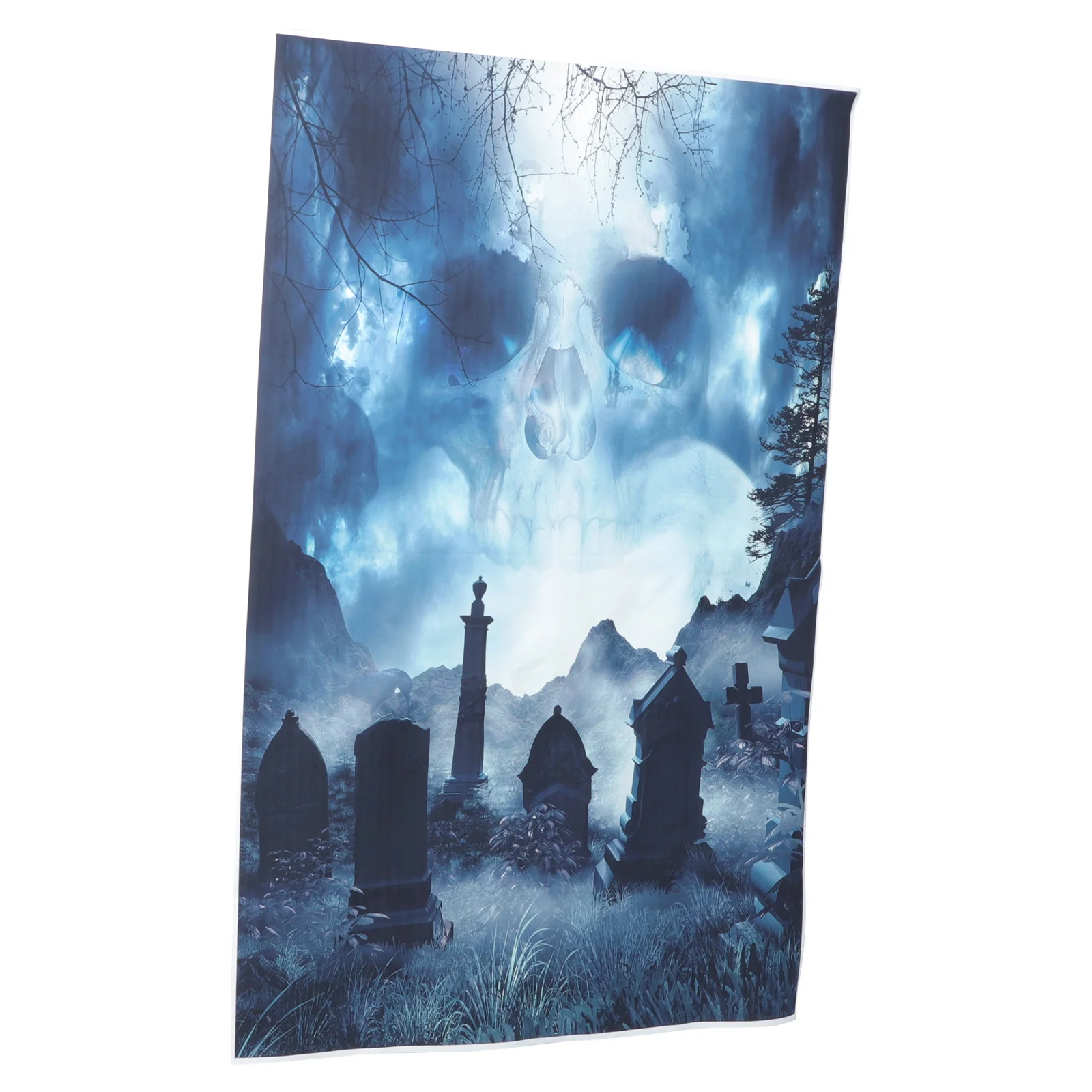 

Halloween Door Porch Cover Printing Scary Door Cover Halloween Decoration
