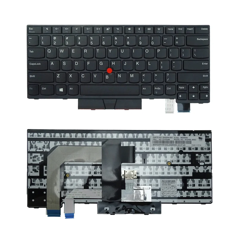 Фото Новая клавиатура с подсветкой для Lenovo ThinkPad T470 T480 клавиатура A475 A485 Клавиатура для ноутбука 01HX459 01AX364 US №2