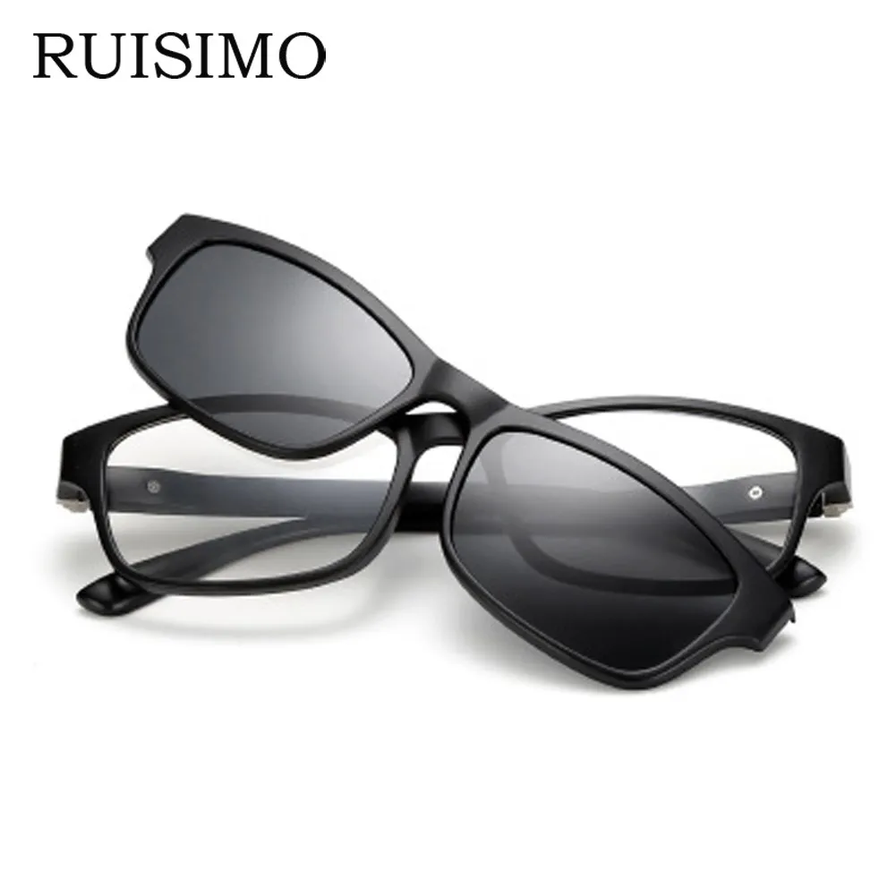 Ruisimo Polarized Sunglasses Polaroid Clip Mirrored Clip On