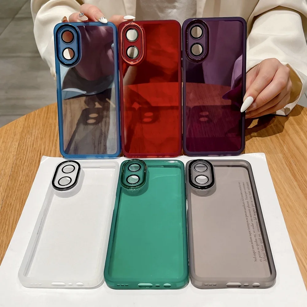 Transparent TPU Soft Case with Camera Protector