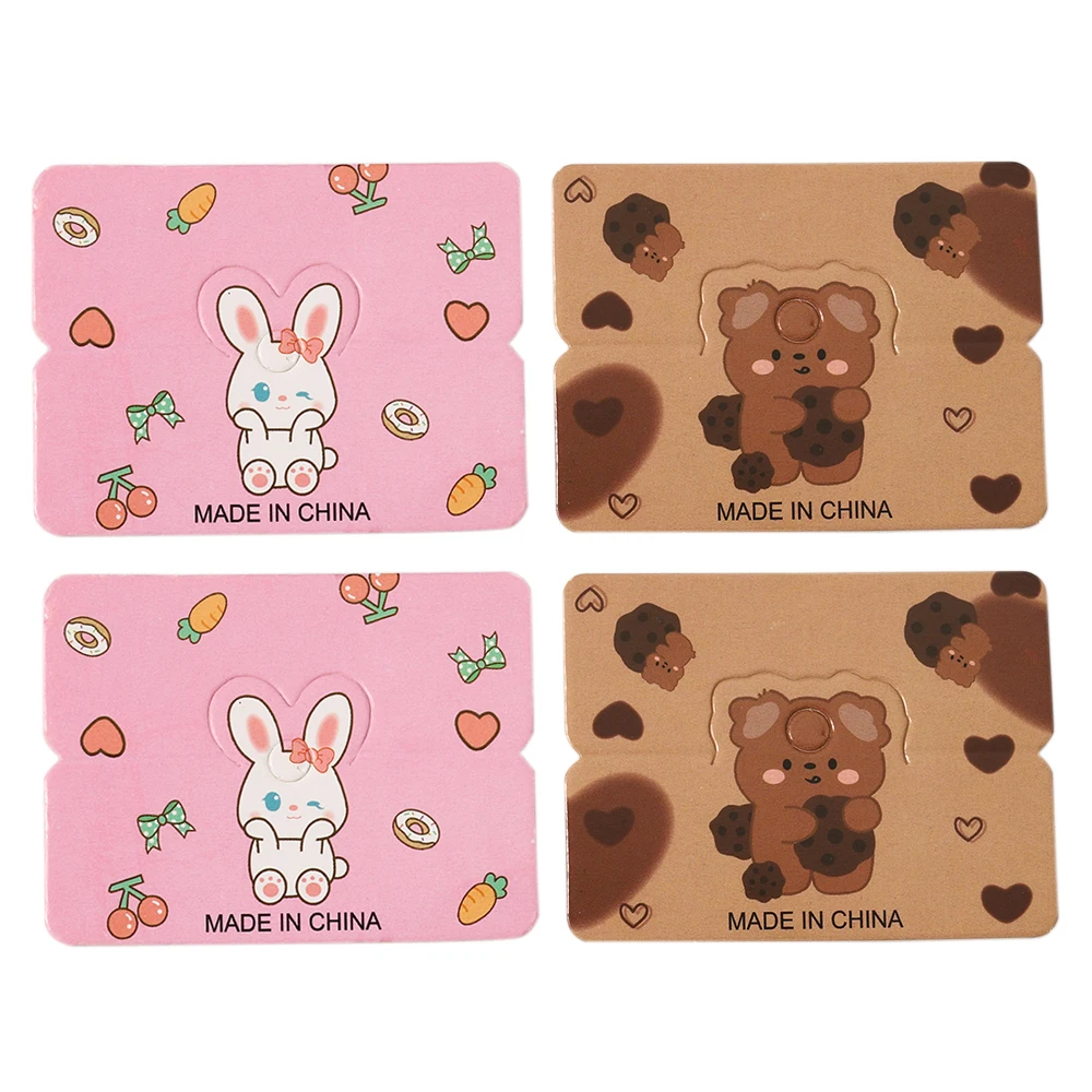 50pcs 5x6.5cm Cute Rabbit Bear Cartoon Hanging Cards Tag for DIY Jewelry Retail Hair Accessory Display Tag Handmade Packing Card 50pcs cute hair accessories cardboard display card labels for diy hair clip bow hairband hairpins bracelet retail tag package