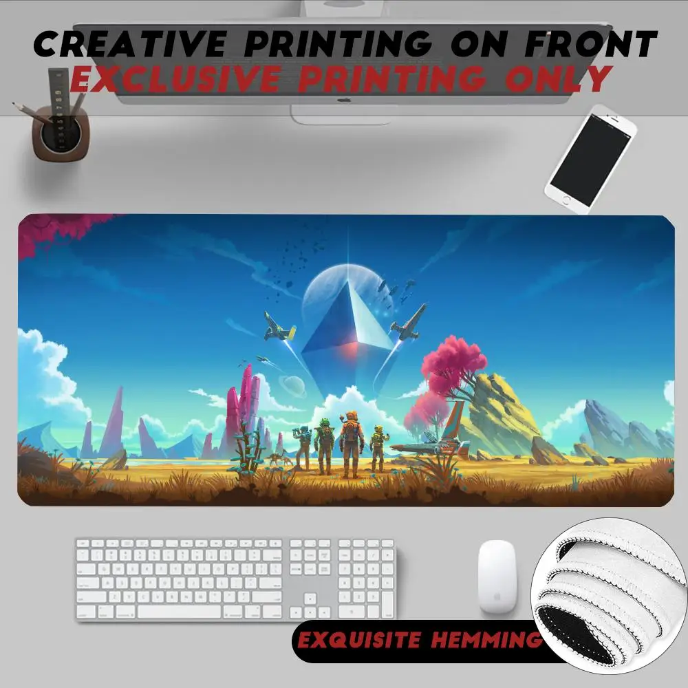 Mouse Pad Non-Slip Rubber Edge Locking Mousepads Game Play Mats Hot Survival Video Game No Man'S Sky For Notebook Pc Computer
