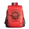 Fashionable Backpack, Retro leather Women's Backpack, New Handmade Embossed Retro Bag, Chinese Style Women's Backpack 2