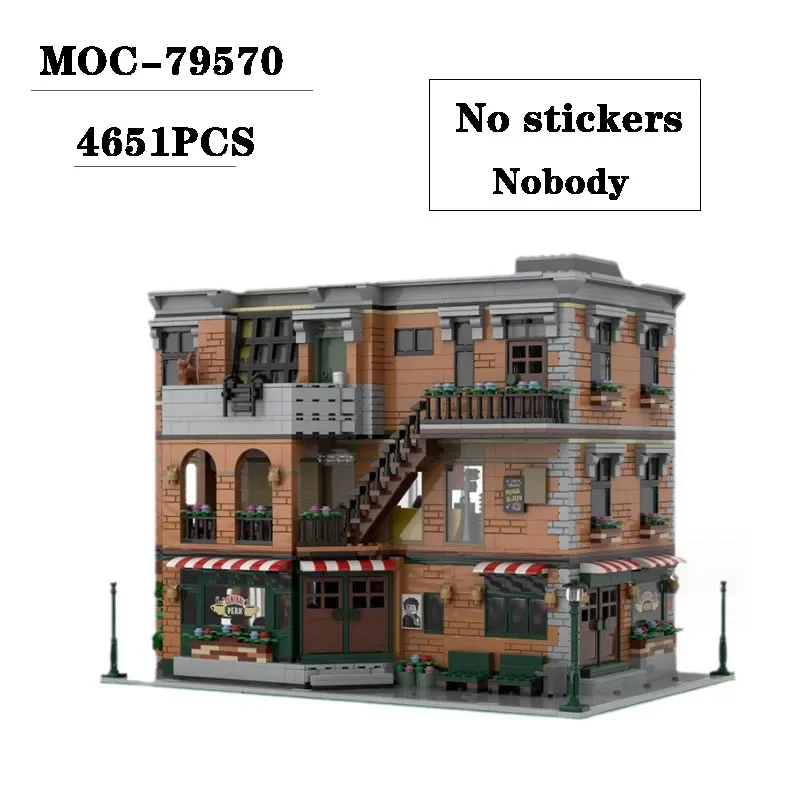 

Building Block MOC-79570 Friend Apartment Splicing Assembly Toy Model Adult and Children Birthday Christmas Toy Gift Ornaments