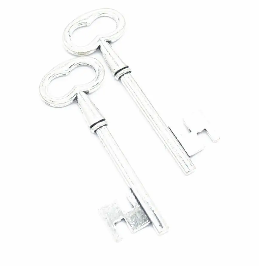 20pcs 57x20mm Key Charms Metal Keys Charms Vintage Key Charms Findings Vintage DIY Accessories For Jewelry Making F0170