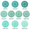 45/30/15Pcs 5 Inch 125MM 8 Holes 60 to 2000 Grits Hook and Loop Polyester Film Sandpaper Sanding Disc Abrasive Polishing Tools 2