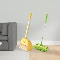 Mini Broom with Dustpan Mop for Kids Cartoon Holiday Gifts Kids Cleaning Toy Set 1