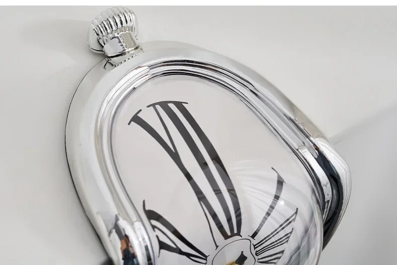2024, neue neuartige, surreale, schmelzende, verzerrte Wanduhren, surrealistischer Salvador-Dali-Stil, Wanduhr, Dekoration, Geschenk, Hausgarten – Detail 8